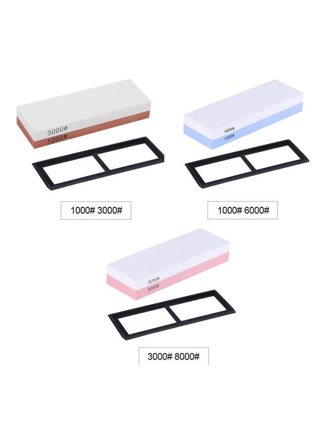 3000/8000 Grit Double-sided Sharpening Stone Blue/White 19.00 X 3.50 X 7.00cm  - Image 3