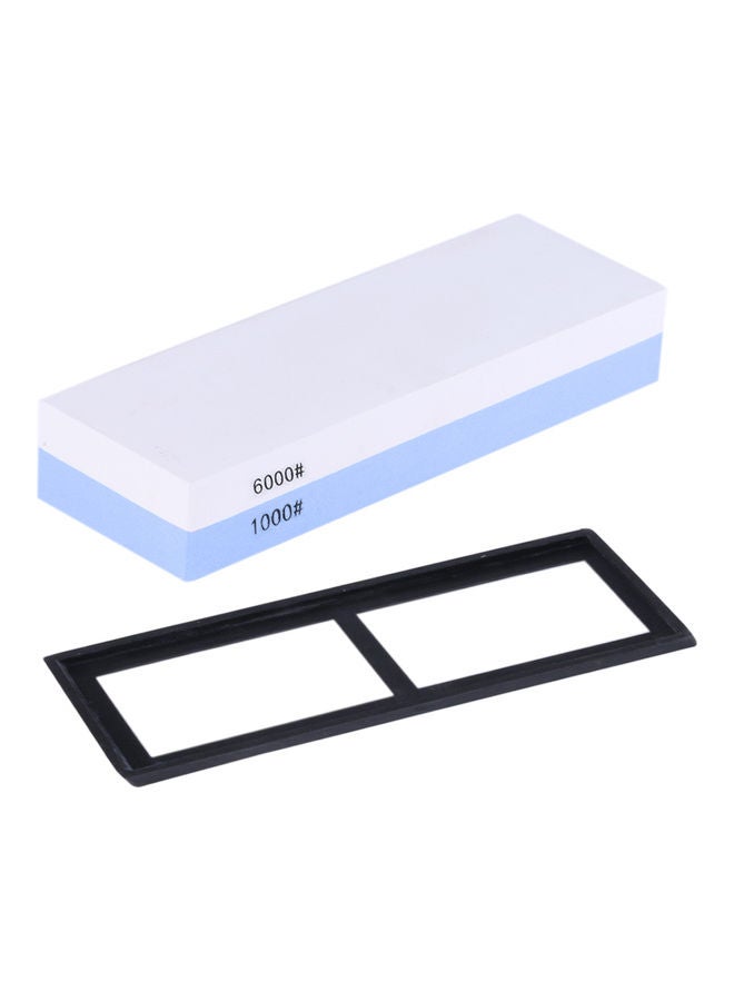 3000/8000 Grit Double-sided Sharpening Stone Blue/White 19.00 X 3.50 X 7.00cm  - Image 1