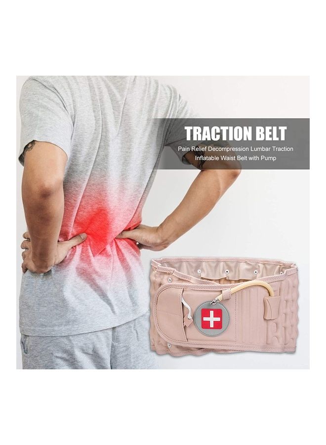 Generic Back Decompression Belt Lumbar Support Massage Air Traction Belt With Extended Pad, Fits 26-43 Inches Waist  - Image 3