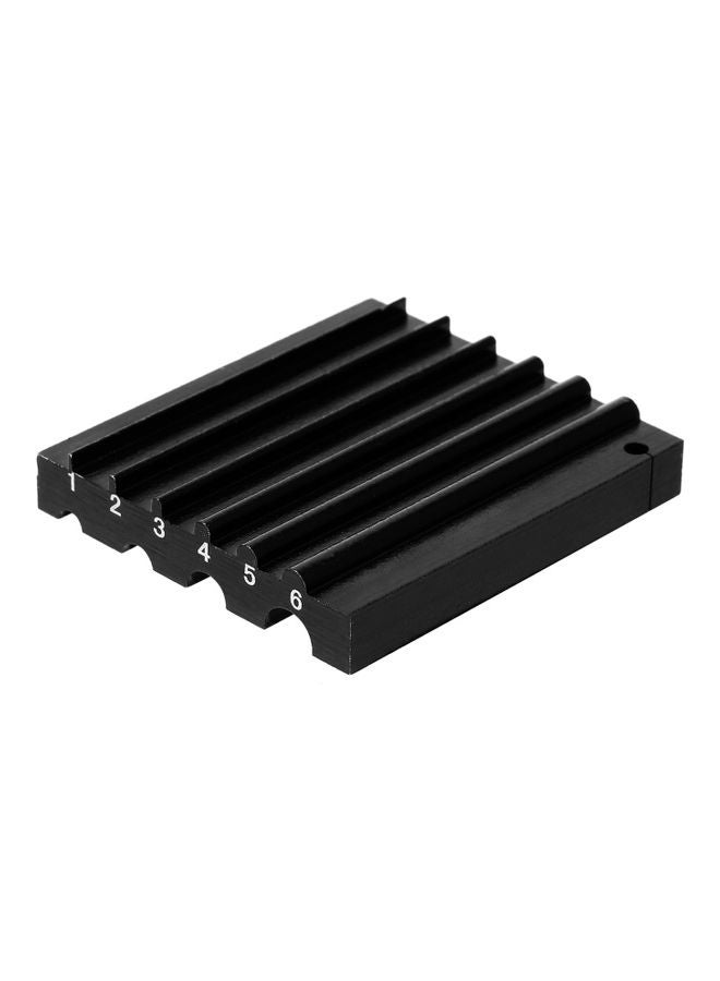 R Slot/Notch Leather Polishing and Repairing Tools Black 6.50 X 3.00 X 5.00cm - Image 1