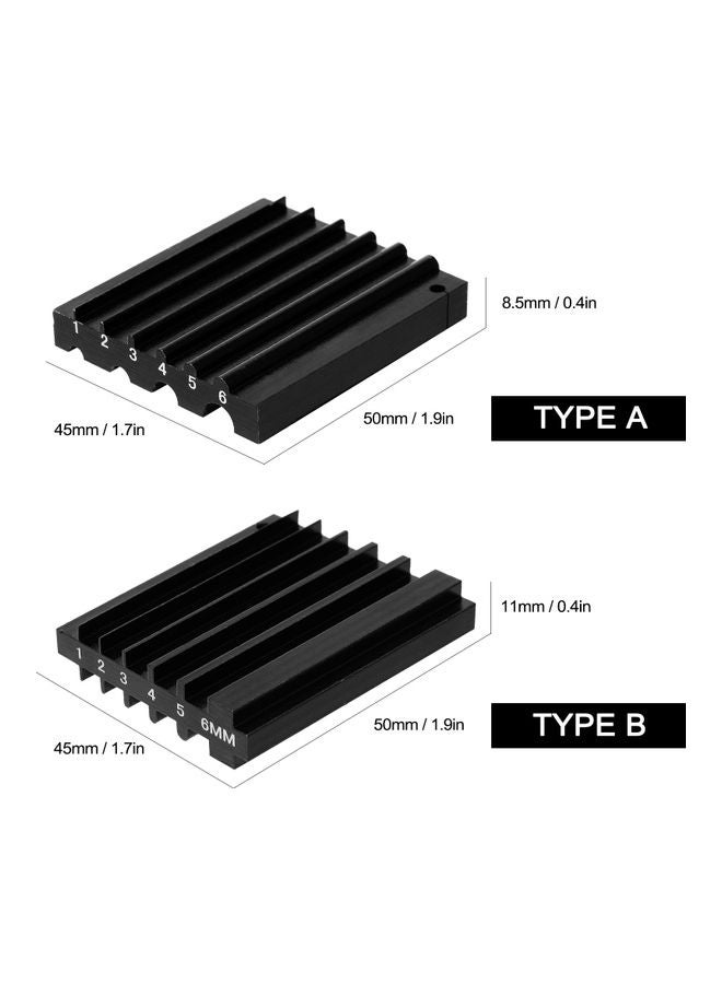 R Slot/Notch Leather Polishing and Repairing Tools Black 6.50 X 3.00 X 5.00cm - Image 4