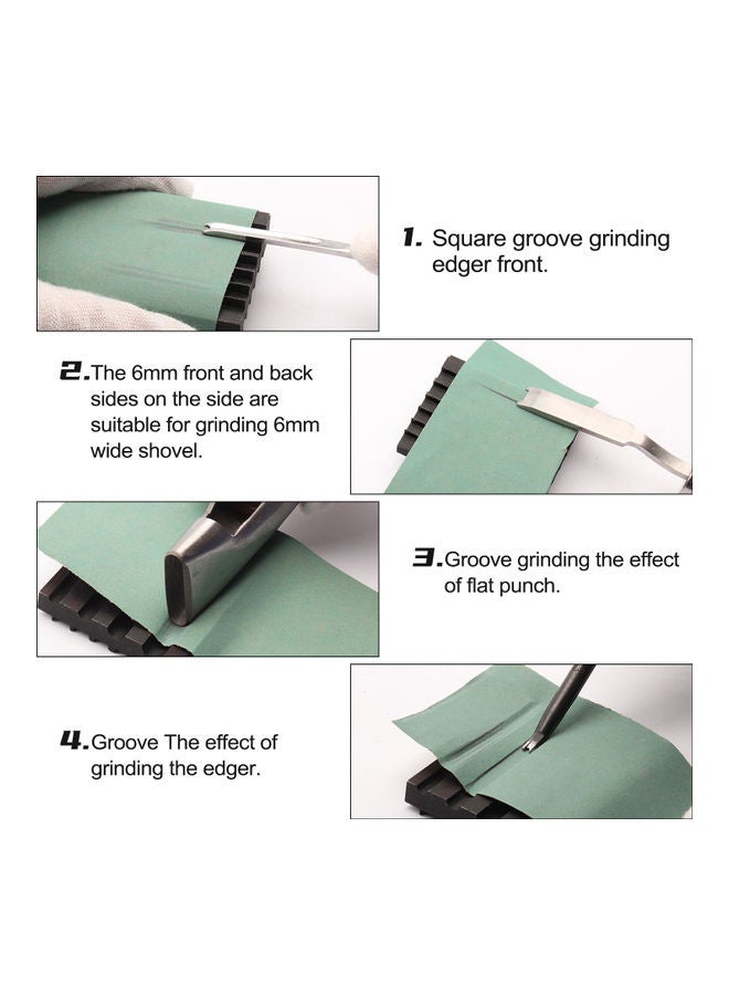 R Slot/Notch Leather Polishing and Repairing Tools Black 6.50 X 3.00 X 5.00cm - Image 5