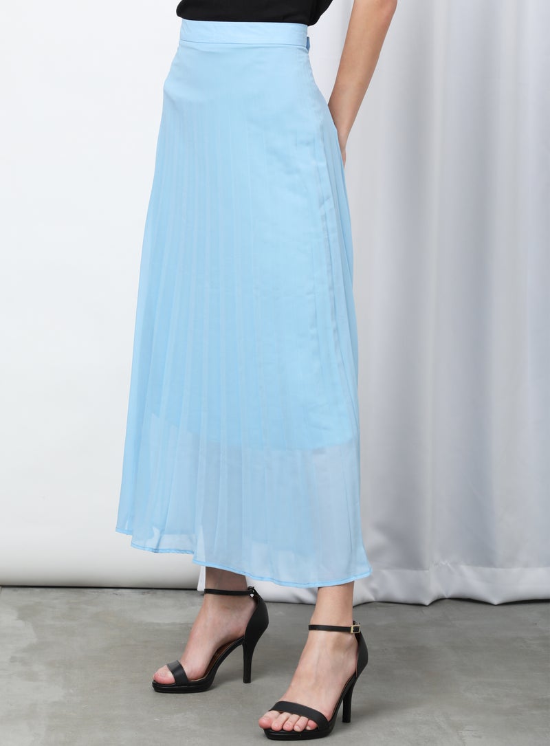 Aila - Casual Plain Pleated Skirt Multicolour - Image 1