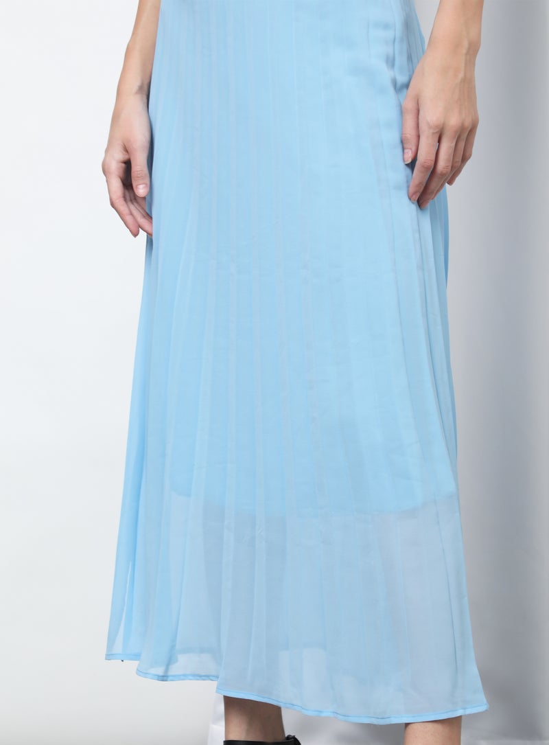 Aila - Casual Plain Pleated Skirt Multicolour - Image 1