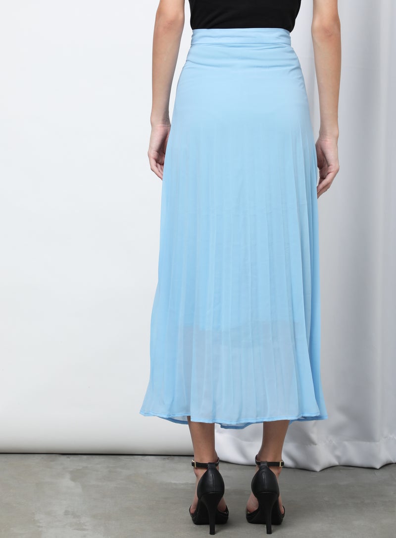 Aila - Casual Plain Pleated Skirt Multicolour - Image 1