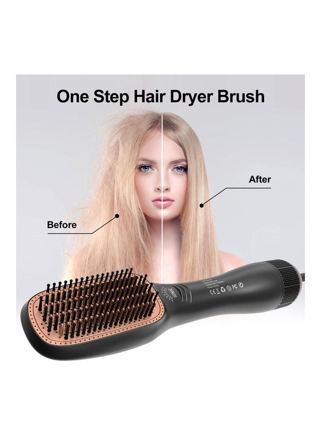 Professional Steam And Infrared Hair Dryer Black 12.5x2.3inch