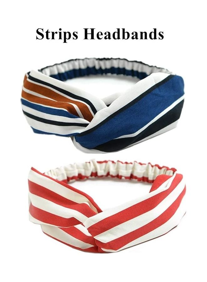 MissTiara 10-Piece Twisted Headbands 18x26cm - Image 3