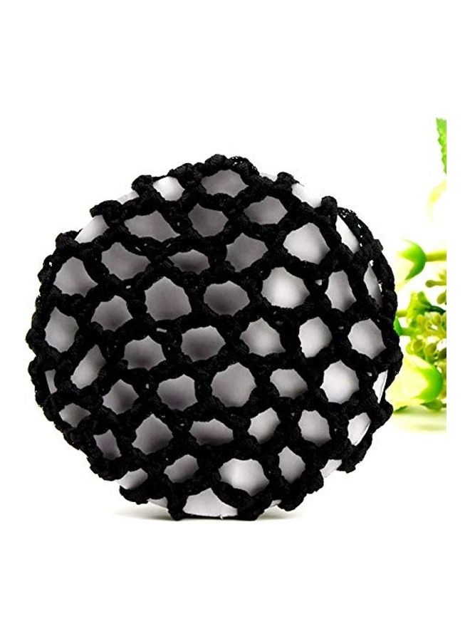 ليزنيرزم 12-Piece Knit Mesh Fabric Rhinestone Bun Cover Snood Hair Net Set Multicolour 2X1.4X1.2inch - Image 3