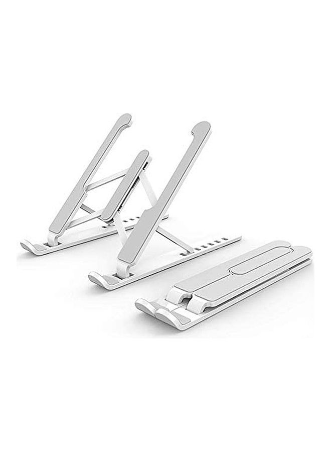 Adjustable Folding Portable Office Holder Silver - Image 1
