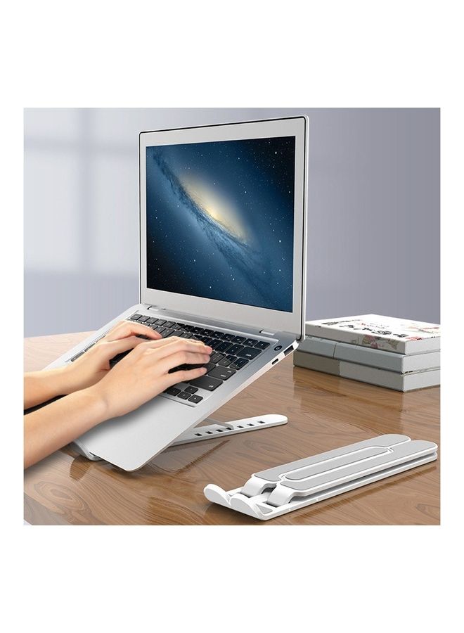 Adjustable Folding Portable Office Holder Silver - Image 3