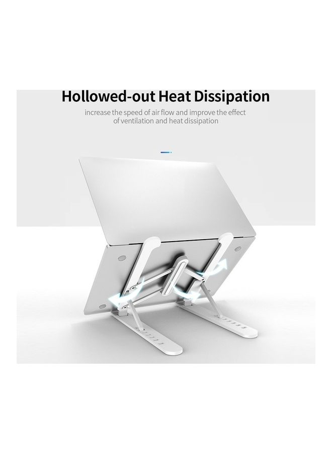 Adjustable Folding Portable Office Holder Silver - Image 5