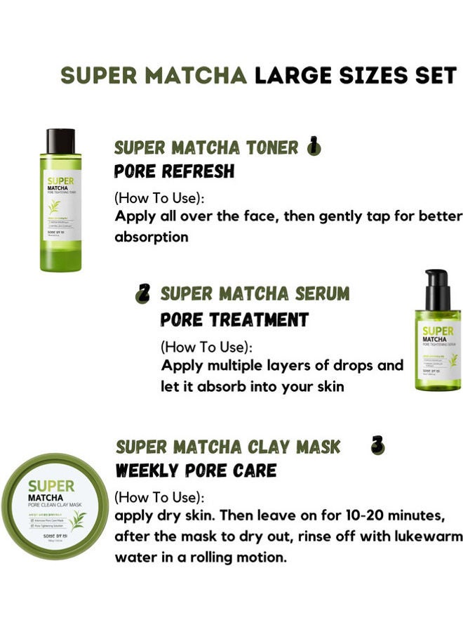 Some by Mi - Super Matcha Pore  Perfectcare  Kit Green 300ml - Image 1
