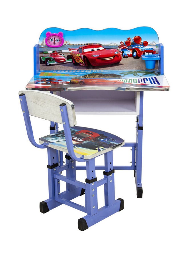 Home Style - Buzz Kids Writing Desk And Chair With Clock Blue 70X45X61cm - Image 1