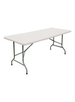 Foldable Buffet Table White/Grey 180 x 72 x 73cm - v1630346481/N50577745A_1