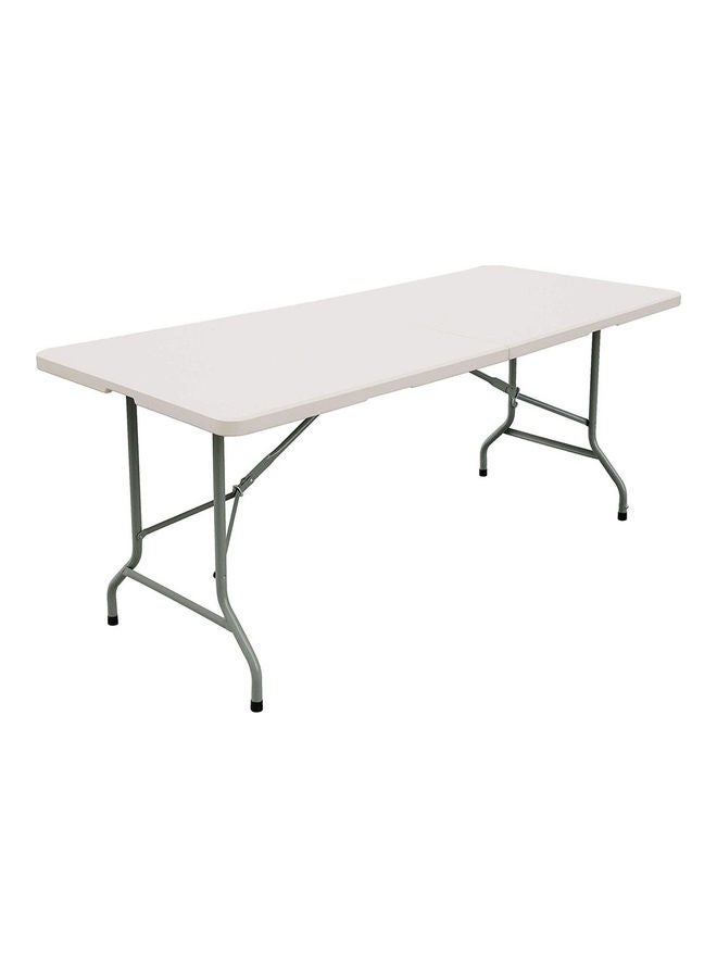 ALMUFARREJ - Foldable Buffet Table White/Grey 180 x 72 x 73cm - Image 1