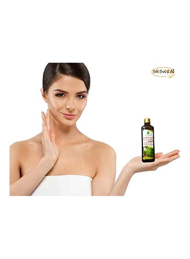 bonballoon 100% Pure & Natural Fennel Oil Cold Pressed El Hawag Organic Concentrated Crude Perfect Health Fresh for Skin & Body & Protects Hair (1 Pack = 17.64 oz / 500 ml) Clear 2X1.4X1,2inch  - Image 5