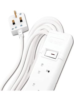 AL FANAR 4-Socket Extension Cord White 3meter  - Image 2