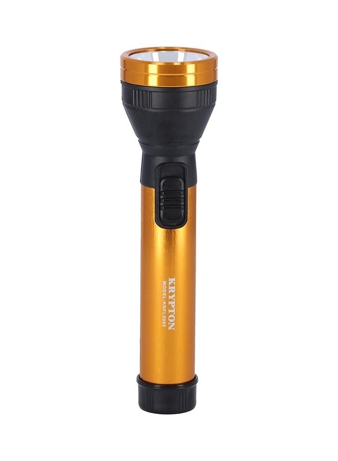 KRYPTON Attractive Rechargeable Flashlight Gold/Black 15 X 5 X 5cm  - Image 1