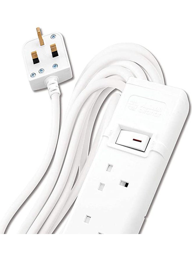 AL FANAR - 4-Socket Extension Cord White 5meter - Image 1