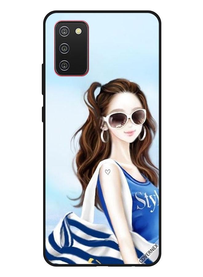 Covernex Shirt Style Printed Protective Case Cover For Samsung Galaxy A02s/F02s Multicolour - Image 1
