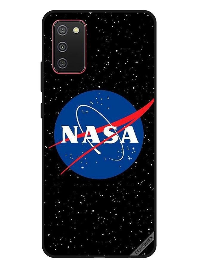 كوفرنيكس غطاء حماية واقٍ بطبعة شعار ناسا لهاتف سامسونج جالاكسي A02s/F02s متعدد الألوان - Image 1