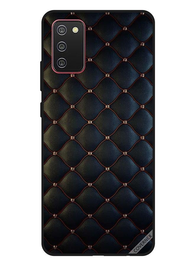 كوفرنيكس غطاء حماية واقٍ بطبعة دبابيس على قماش أسود لهاتف سامسونج جالاكسي A02s وF02s متعدد الألوان