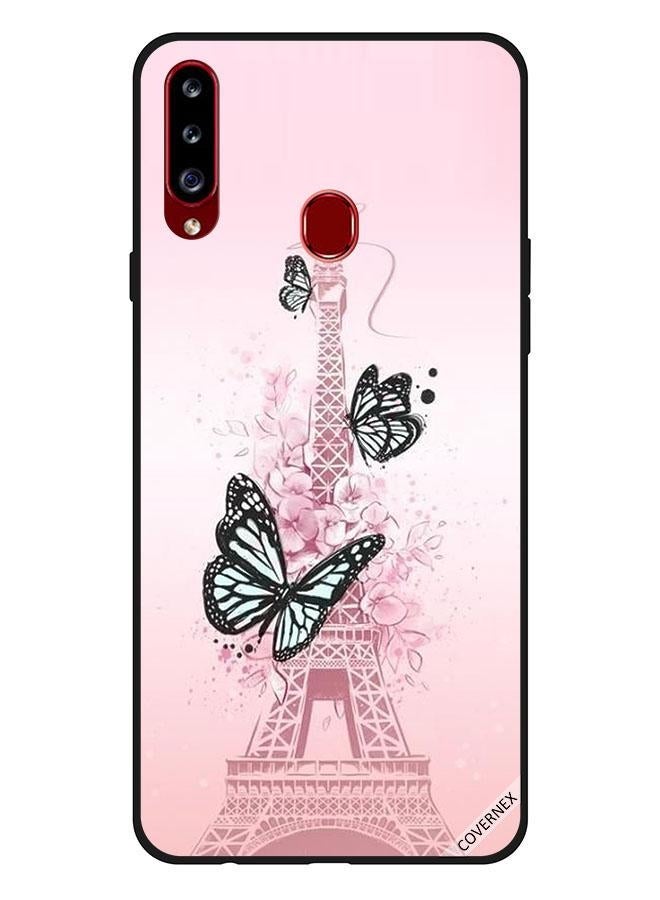 Covernex Butterflies On Effiel Tower Protective Case Cover For Samsung Galaxy A20s Multicolour - Image 1