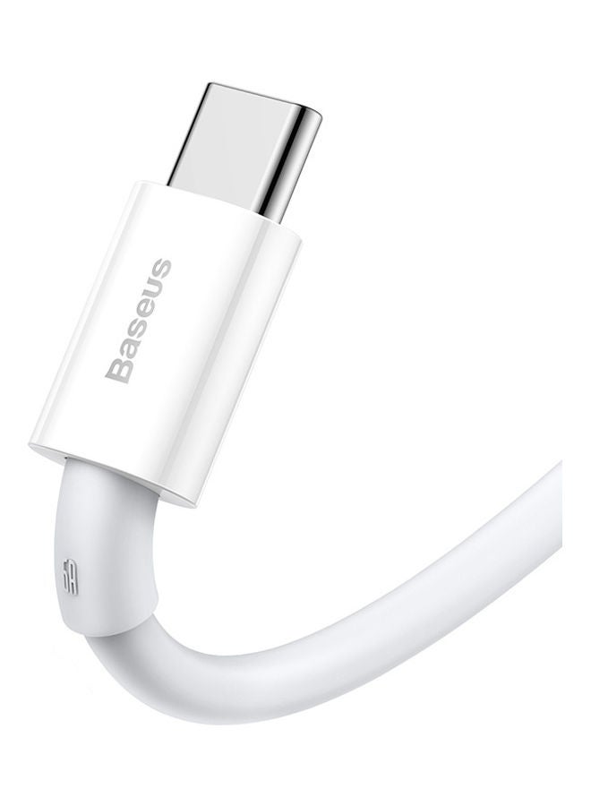 Baseus 66W USB C Cable Superior Series USB A to Type C Data Cable Compatible for Samsung Galaxy, Nintendo Switch, Huawei Mate Book X Pro iPad mini 6 etc. 2 Meter White  - Image 3
