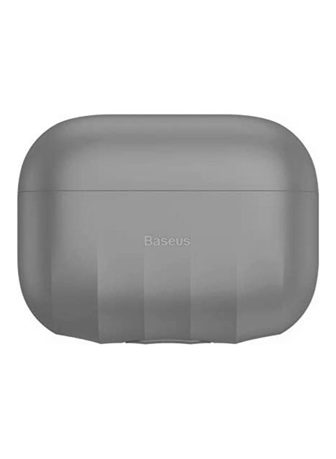 Baseus Shell Pattern Silica Gel Case for Pods Pro Grey - Image 2