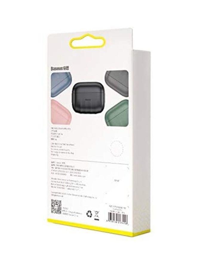 Baseus Shell Pattern Silica Gel Case for Pods Pro Grey - Image 4