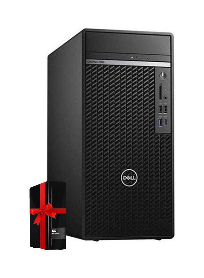 ديل جهاز كمبيوتر أوبتيبلكس 7080 مزود بمعالج كور I7 10700 وذاكرة رام سعة 4 جيجابايت ومحرك أقراص صلبة سعة 1 تيرابايت ومحرك صلب محمول ويسترن ديجيتال سعة 4 تيرابايت أسود - Image 1