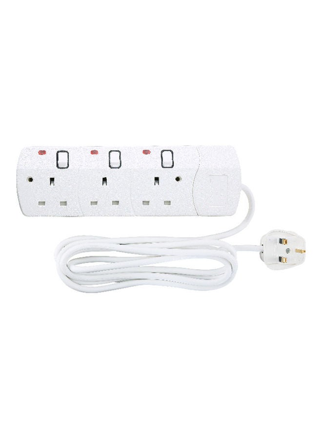 GEEPAS Attractive Portable Multi Socket White 15x10x3cm - Image 1