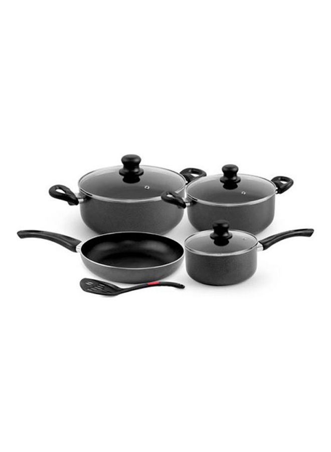 Royalford 8 Piece Attractive Non Sticky Cookware Set Black 90x50x40cm - Image 2