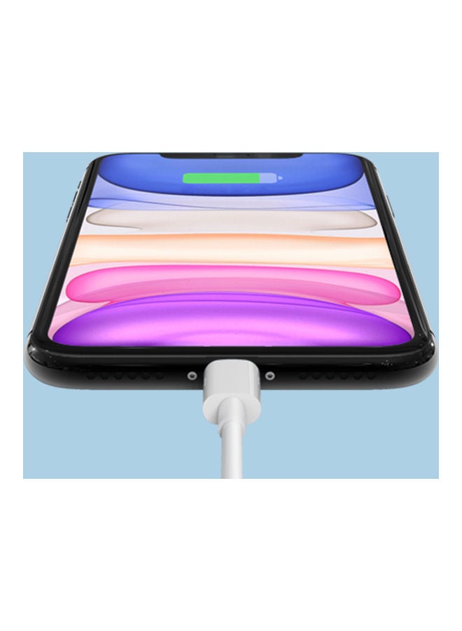 شاومي 2-In-1 Type-C To Lightning Data Sync And Charging Cable White - Image 5