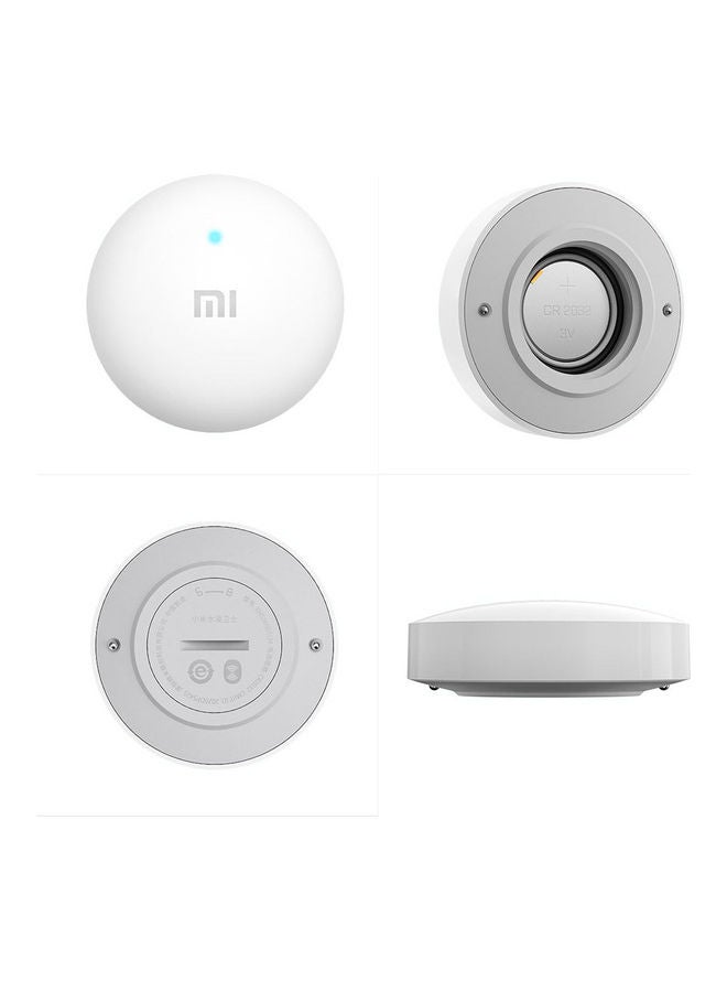 Water Drip Leak Detector Sensor With Bluetooth Mesh Gateway And Alarm White 7x5x7cm