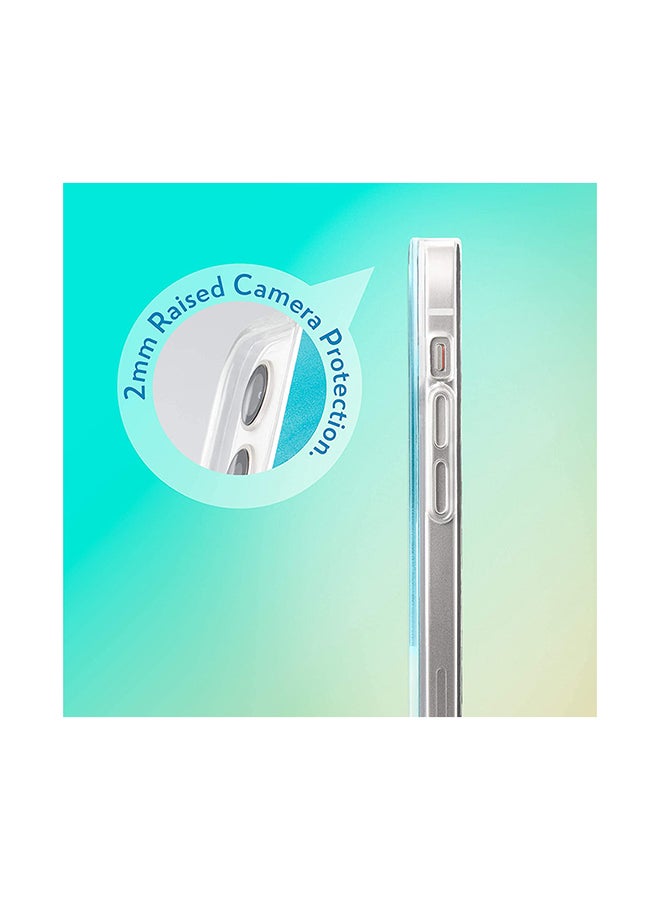 Theodor Full Body Protection with Raised Bezel Flowing Glitter Sand Liquid Case for iPhone 12 Pro Max Black - Image 5