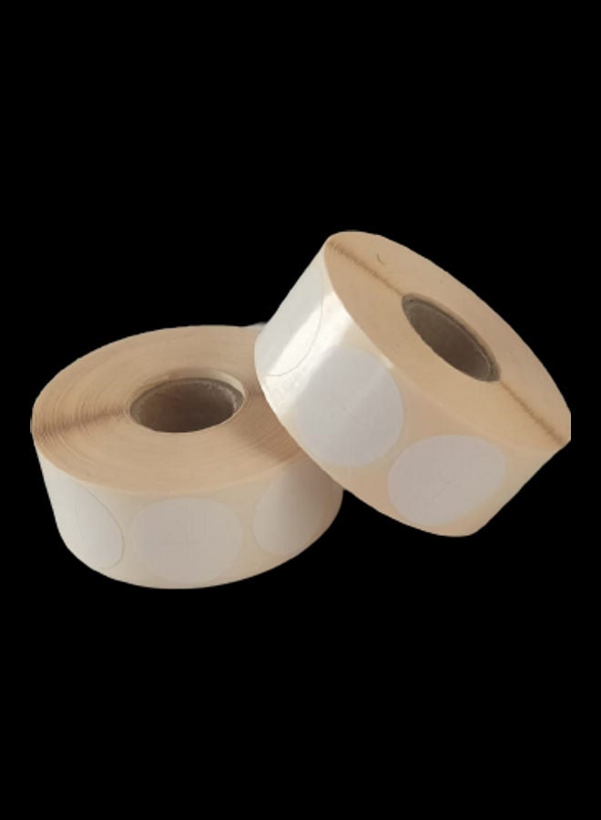 POSTECH Pack Of 2 Thermal Barcode Labels Roll White/Yellow - Image 1