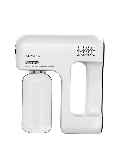 ULV Fogging Machine Handheld Wireless Nano Disinfection Steam Gun with Blue Light Electric ULV Wireless Sprayer Portable Fogger Machine CD06 White