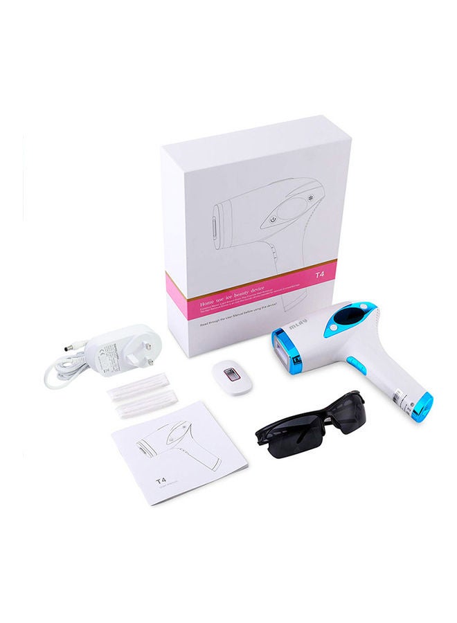 MLAY - T4 Ice Cooling Laser Hair Removal Device Blue/White 3.6cm - Image 1