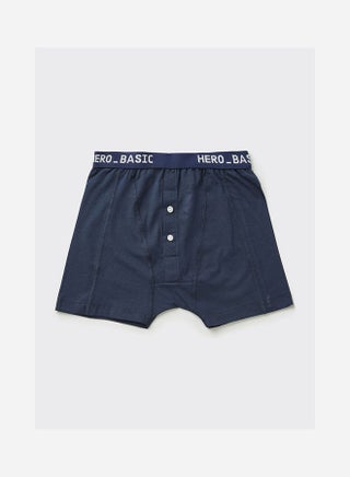 Printed Low-Rise Boxer Navy