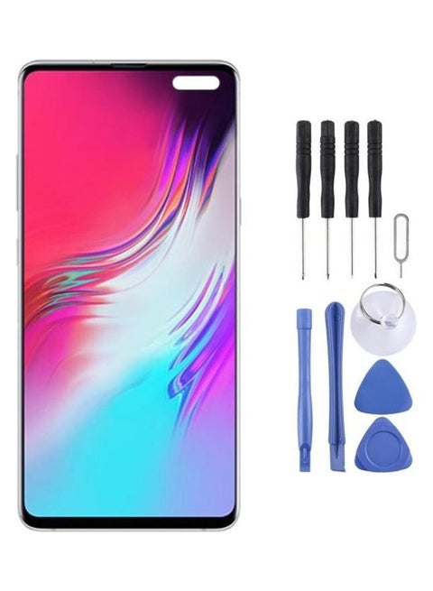 Original Dynamic AMOLED Material LCD Screen And Digitizer Full Assembly With Frame For Samsung Galaxy S10 5G Black/Blue/White
