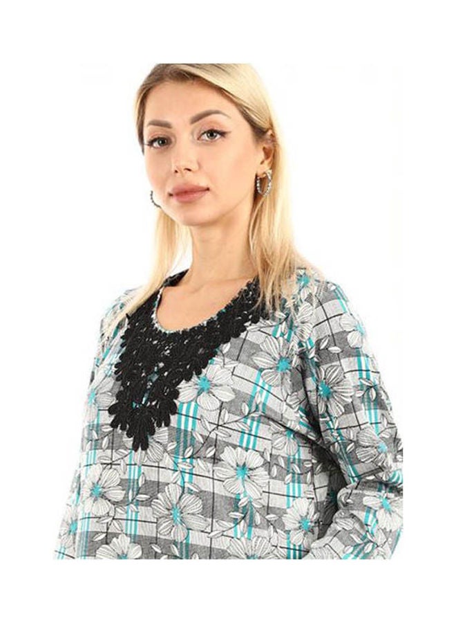 Caesar Long Sleeves Galabia Multicolour  - Image 4