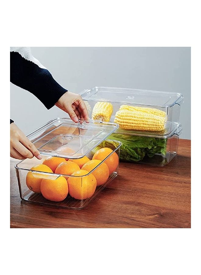 بي جي إم مجموعة قطعتين حاويات طعام للمطبخ منتج شفاف 5لترات - Image 1