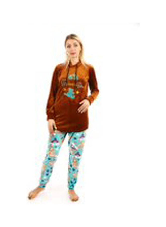 Caesar Velvet Training Suit Brown  - Image 2