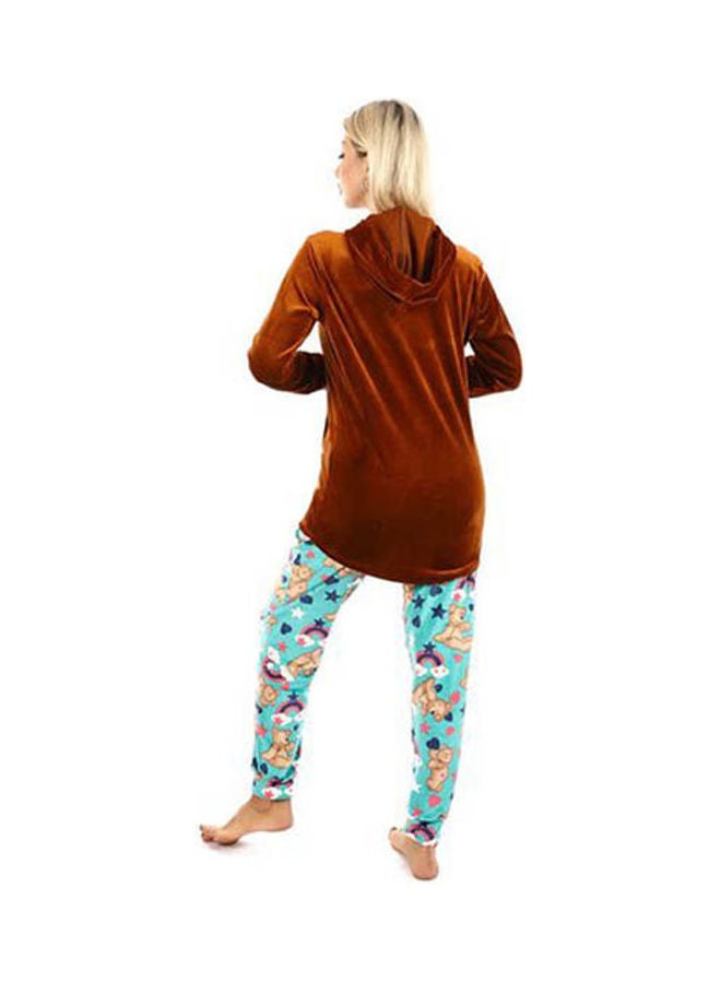 Caesar Velvet Training Suit Brown  - Image 3