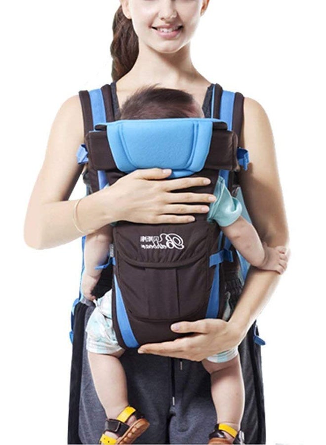 Bethbear - Shoulder Baby Carrier-	Blue/Black - Image 1