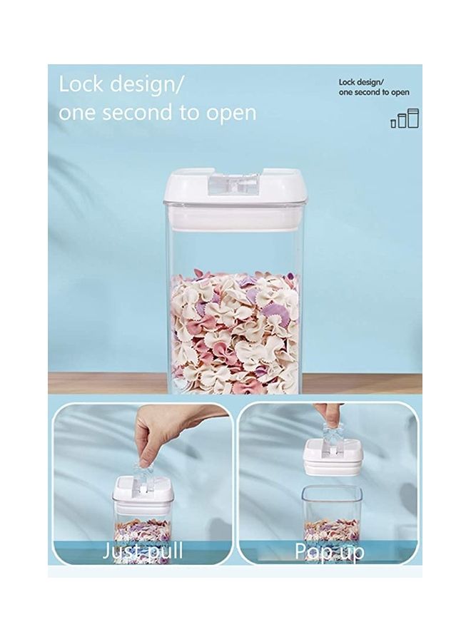 بي جي إم علبة تخزين طعام محكمة الإغلاق شفاف 1900ملليلتر - Image 3