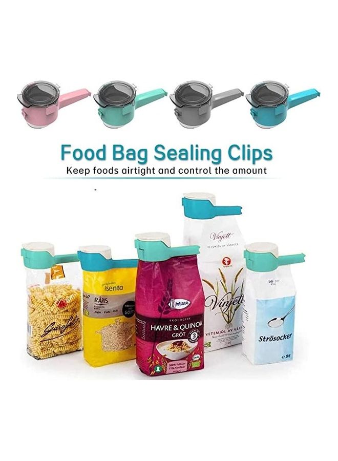 بي جي إم طقم مشابك لإغلاق الطعام مكون من 4 قطع متعدد الألوان 1.9بوصة - Image 2