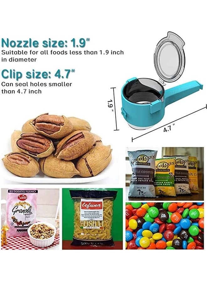 بي جي إم طقم مشابك لإغلاق الطعام مكون من 4 قطع متعدد الألوان 1.9بوصة - Image 3