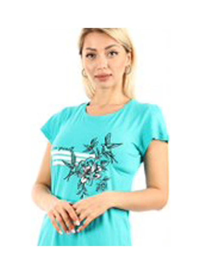 Caesar - Printed With Pants Pajama Set Multicolour - Image 1